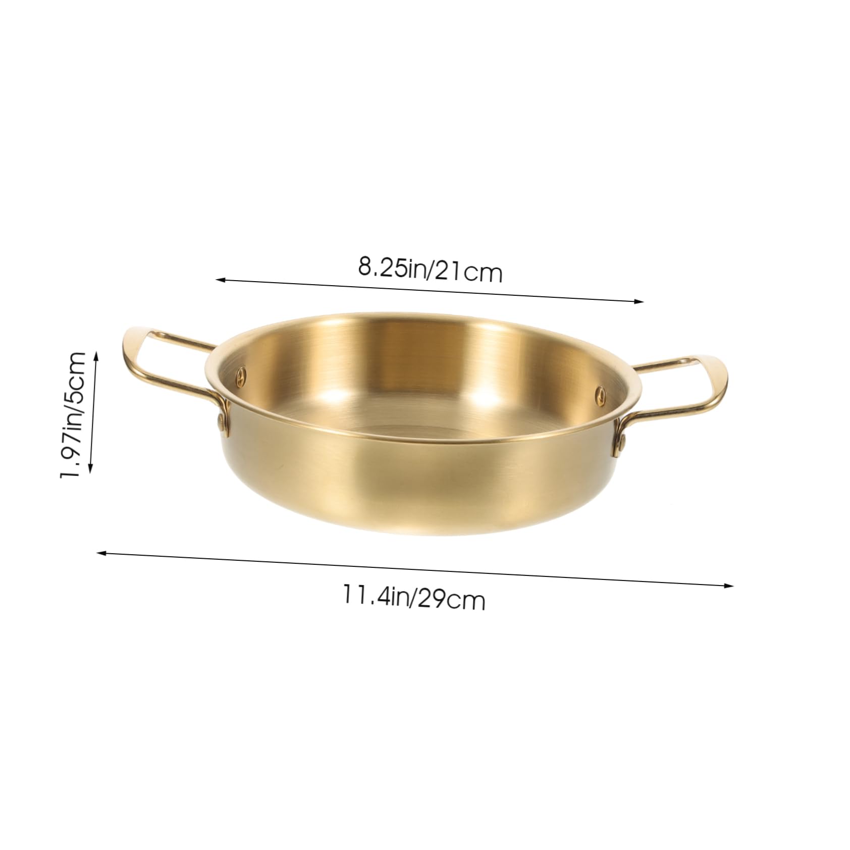 AUTSUPPL Stainless Steel Noodle Pot with Double Handles Ergonomic Portable Ramen Soup Pot for Kitchen and Outdoor Use for Storing Noodles Porridge and Soups Finish