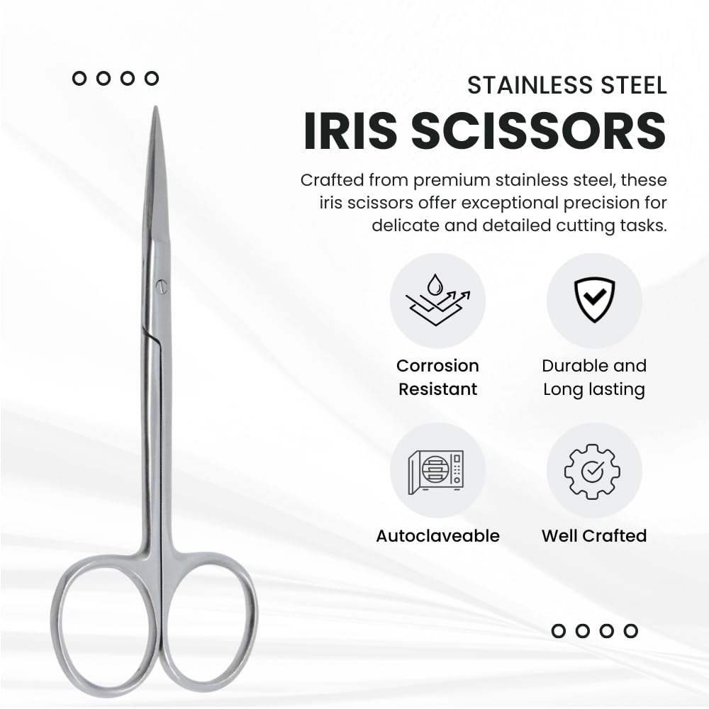 Surgical Iris Scissors - Stainless Steel -3