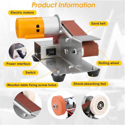 Mornajina 15° Mini Belt Sander for Knife Making