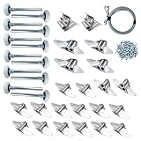 LAJIAOZ Garage Door Hinge Roller Bracket/Track Kit/Wire Rollers Green Hinges Sytems Roll Up Door Spi