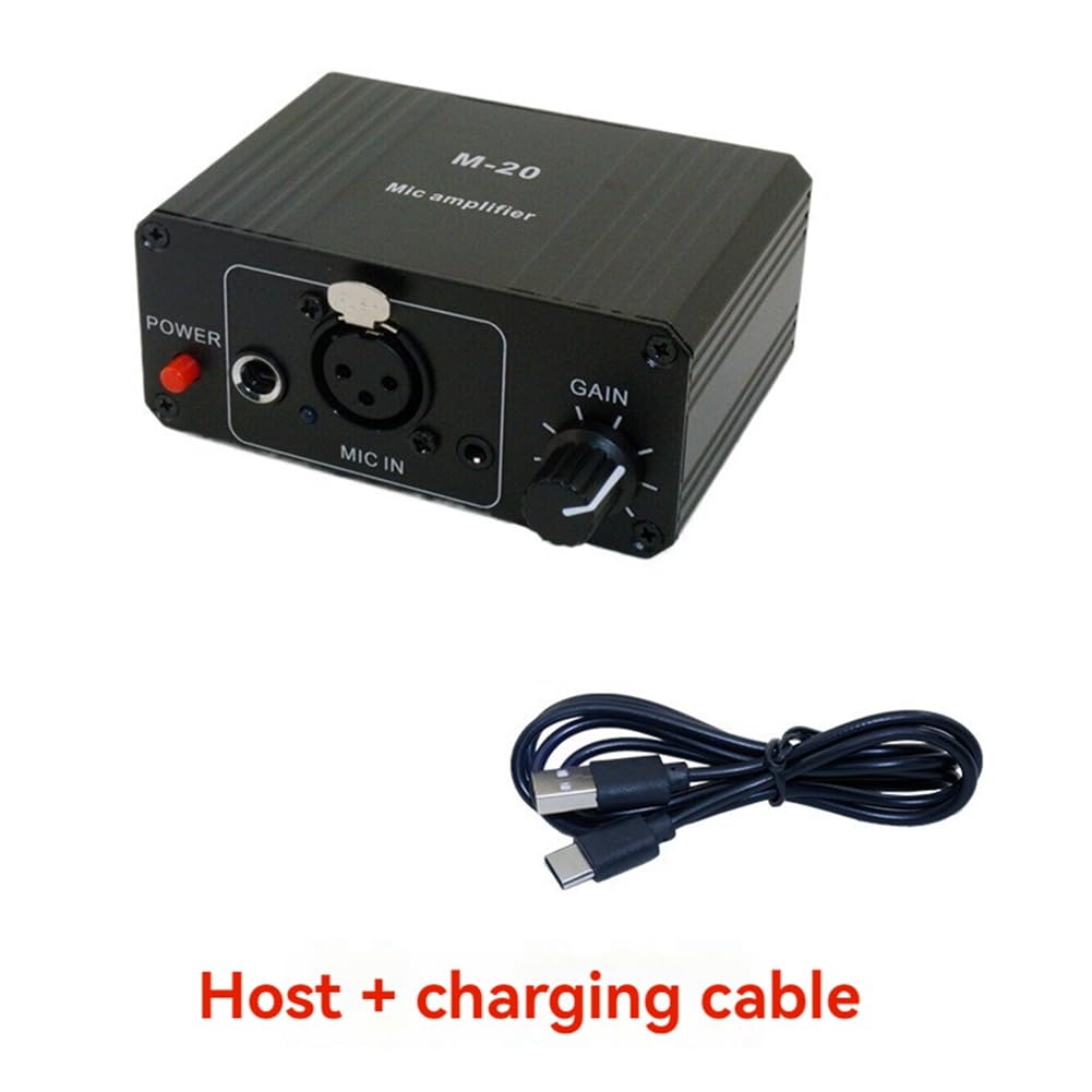 Dynamisches Mikrofon, Kondensator-Mikrofonverstärker, M-20 Audio, 48 V Phantomspeisung, Aufladung, Schwarz, für Live-Soundkarten-Lautsprecher C