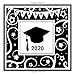 Class of 2020: Blank Graduation Book: grad guest book, college or school graduate memory book, scrapbook or autograph book. 2020 Graduation party supplies guestbook (8.5x8.5 Black & White)