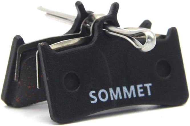 SOMMET Resin and Semi-Metallic Disc Brake Pads fit for Shimano XT M775 / M775-DH/XTR Pre-02 / Grimeca System 8 / Hope M4 / Sram 9.0 ZSPB25-1