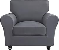 Vista 38 de SearchI Funda elástica para sofá, funda para sillón de 2 piezas con funda de cojín separada para silla, protector de muebles lavable para sala