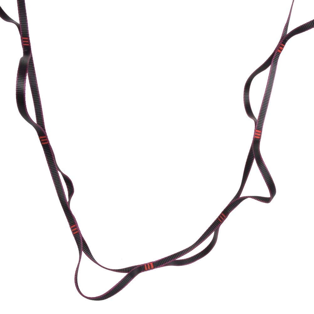 Échelle de corde escalade nylon violet 22KN sangle pont de montagne outil sport randonnée