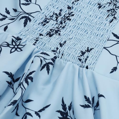Image of Belle Poque Vintage Floral Dress for Women 2026 Summer A-line Sleeveless Flowy Midi Elegant Wedding Guest Cocktail Dress