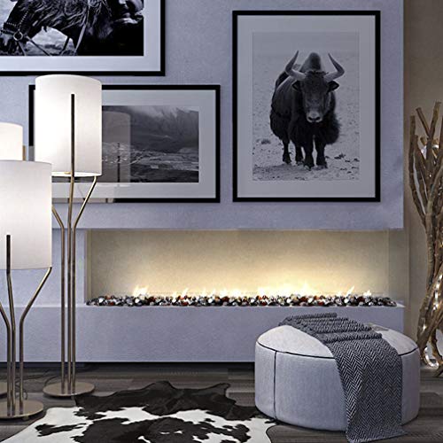 Stanbroil 10-Pound Fire Glass Diamonds - 1/2 Inch Luster Fire Glass For Fireplace Fire Pit And Landscaping, Amber Luster #TOP4