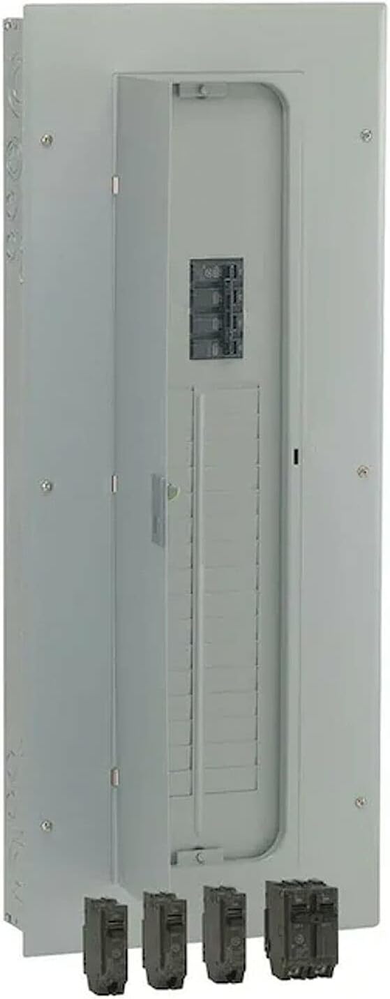 ABB TM3220C64K 200A Main Breaker Load Center • PowerMark Gold Indoor Panel, 120/240V AC • 32-Space, 64-Circuit Configuration • Includes 3 THQL 20A & 1 THQL 30A Breakers • NEMA 1 Flush or Surface Mount