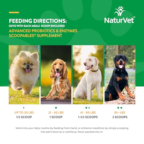 Image of NaturVet Advanced Probiotics for Dogs Scoopables Food Topper - 11oz