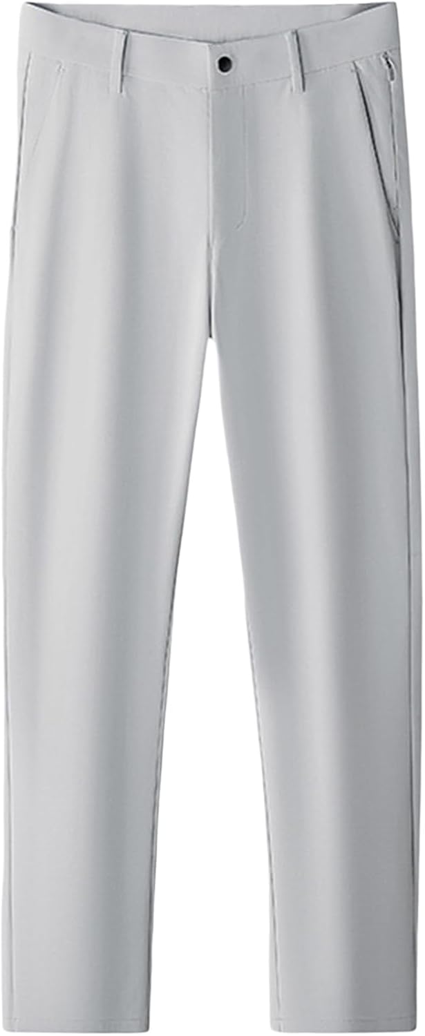 Oyolan 2025 Spring/Summer Men's High Elastic Golf Long Pants Soft and Comfortable for Outdoor Activities