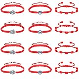 🍀 PULSERA DE AMISTAD Y AMOR 🍀 Se cree que estas pulseras de cuerda roja pueden traer buena suerte a las personas, ideales para expresar su bendición y cuidado a sus amores, un regalo significativo durante Navidad, Año Nuevo, cumpleaños, Día de San Valentín y otros festivales.