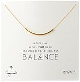 Dogeared Balance Tube Bar Necklace, 16