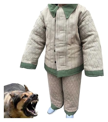 DXYOYONGMZ Training Dog Protective Clothing, Dog Training Suit, Training Dog Protective Clothing, Dog Training Bite Suit Jacket for Medium Large Dogs Bite Training(Medium)
