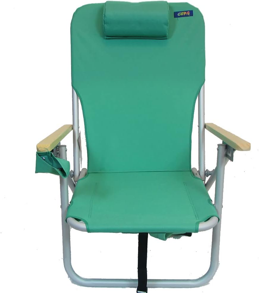 COPA 4 Position Aluminum Folding Backpack Chair (Jade Green)