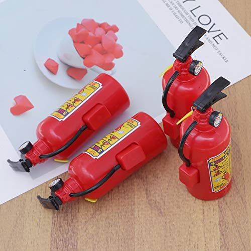 NUOBESTY 4 Pcs Novelty Toys Mini Fire Extinguisher Water Squirt Gun Toys for Kids Summer Beach Bath Swim Pool Party Favors (Red)