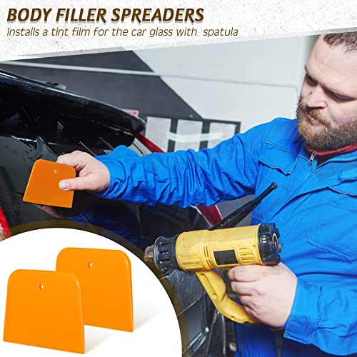 Image of Frienda 120 Pcs Body Filler Spreaders Plastic Tools for Automotive Applying Putties Glazes Caulks and Paint (3.5 x 2.6 x 3.9 in)