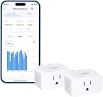 TP-Link 𝗧𝗮𝗽𝗼 Smart Plug Wi-Fi Mini, Energy Monitoring, Compatible with Alexa & Google Home & Samsung SmartThings, Timer, 15A/1800W Max, ETL Certified, 2.4G Wi-Fi Only, Tapo P115(4-Pack)