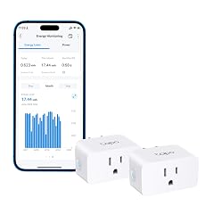 TP-Link Smart Plug Wi-Fi Mini Energy Monitoring Compatible with Alexa Google Home Samsung SmartThings Timer 15A 1800W Max