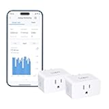 TP-Link Ta𝗽𝗼 Smart Plug Wi-Fi Mini, Energy Monitoring, Compatible with Alexa & Google Home & Samsung SmartThings, Timer, 15A/1800W Max, ETL Certified, 2.4G Wi-Fi Only, Tapo P115(2-Pack)