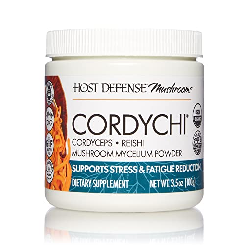 Host Defense, Cordychi Powder, For Stress And Fatigue Reduction, Mushroom Supplement, 100 G #TOP14