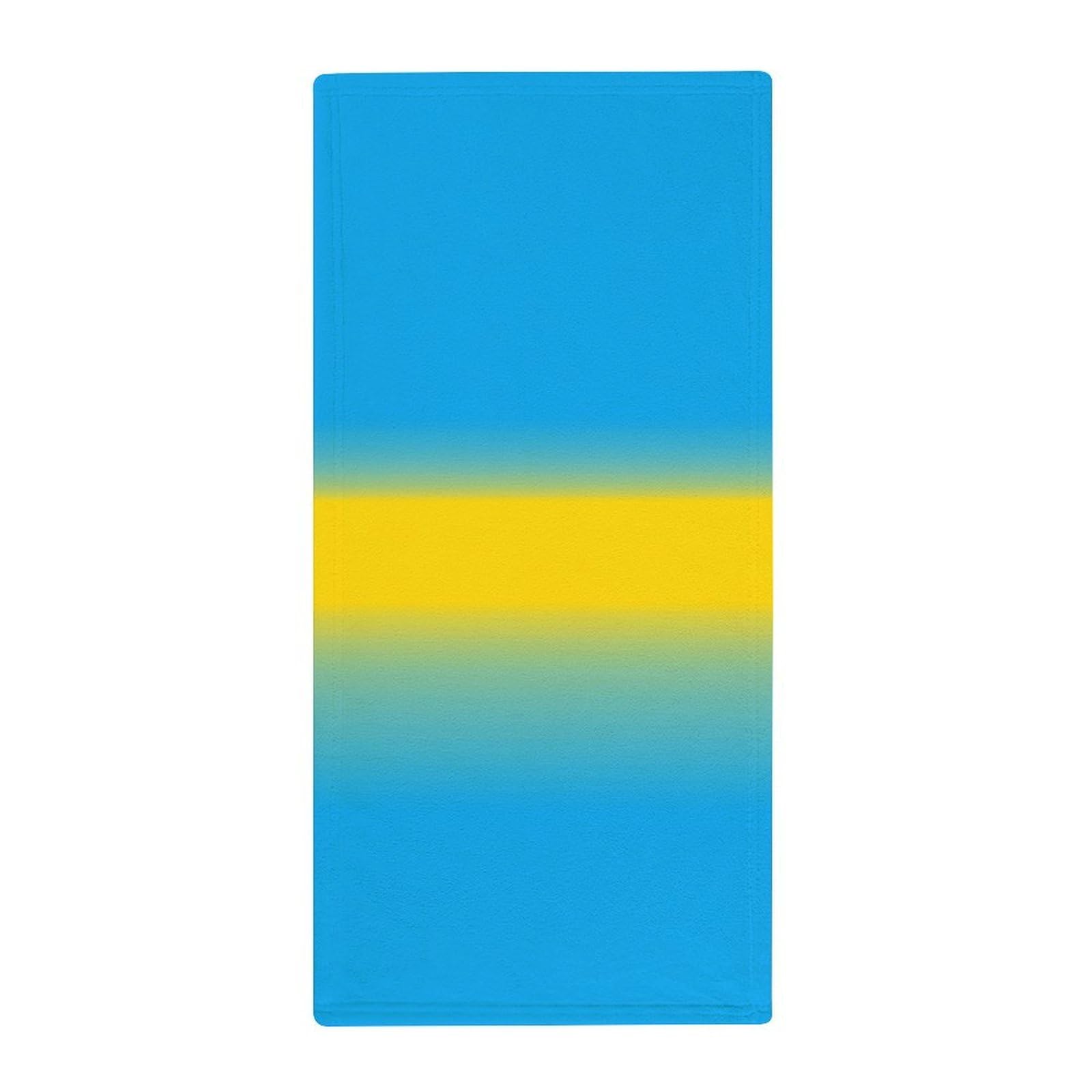 Anceky Professional Spa Fingertip Towels, Ukraine Country Flag Ultra Soft Hand Towels for Hotels, Yoga & Decorative Bathrooms