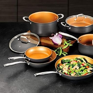 13 Pieces Hard-Anodized Aluminum Non Stick Cookware Set
