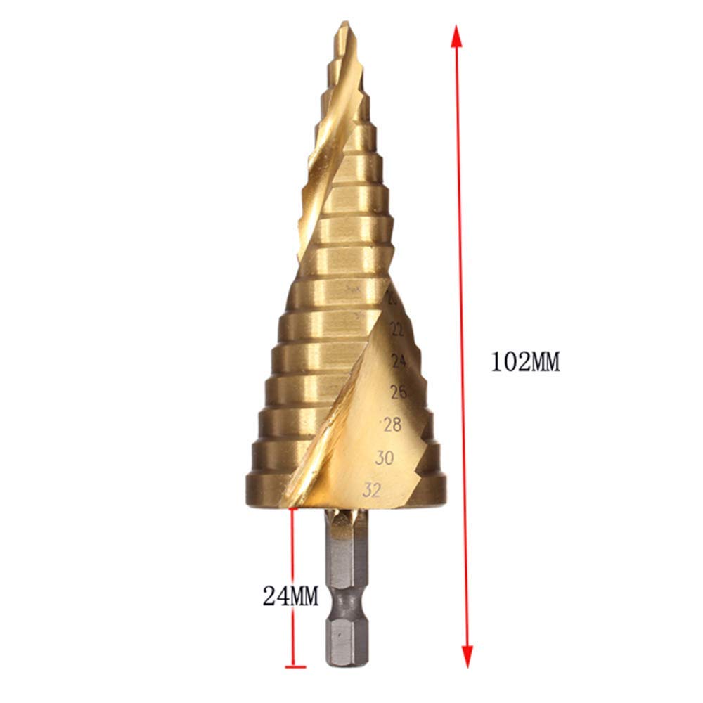 Punte A Gradino HSS 4241 - Set 3 Pezzi 8-4/9-5/10-6 Mm Per Legno E Metallo