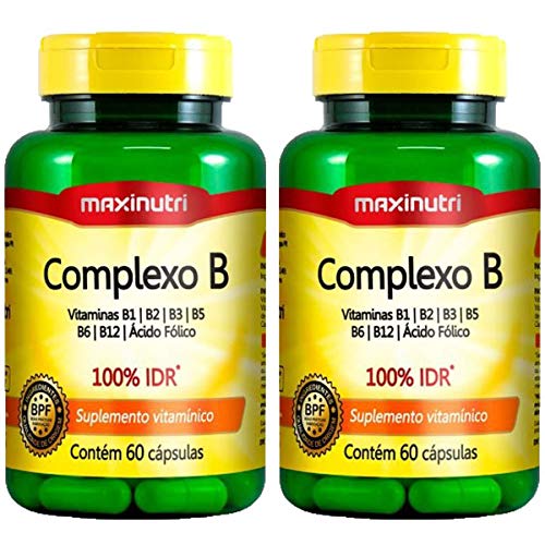 Complexo B - 2 unidades de 60 cápsulas - Maxinutri