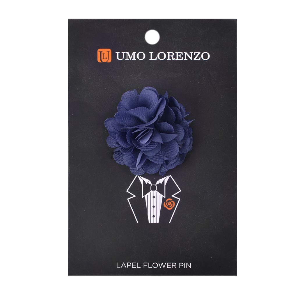 Umo Lorenzo Anstecknadeln für Herren – Blumennadel Anzugzubehör + Anstecknadeln