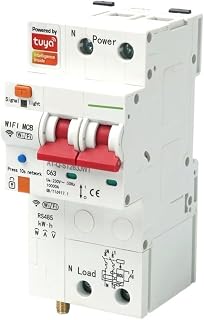 1PCS 2P Single-Phase Energy Meter kilowatt-Hour metering Monitoring Circuit Breaker Timer Relay with Leakage Protection 63A