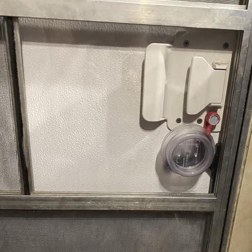 239061 RV Screen Door Slider Panel, Replacement Slide Panel with Push Down Knob Opener, Easy Installation, Efficient, Precise Fit, 12x9.75in, Universal Fitment - Thumbnail 3