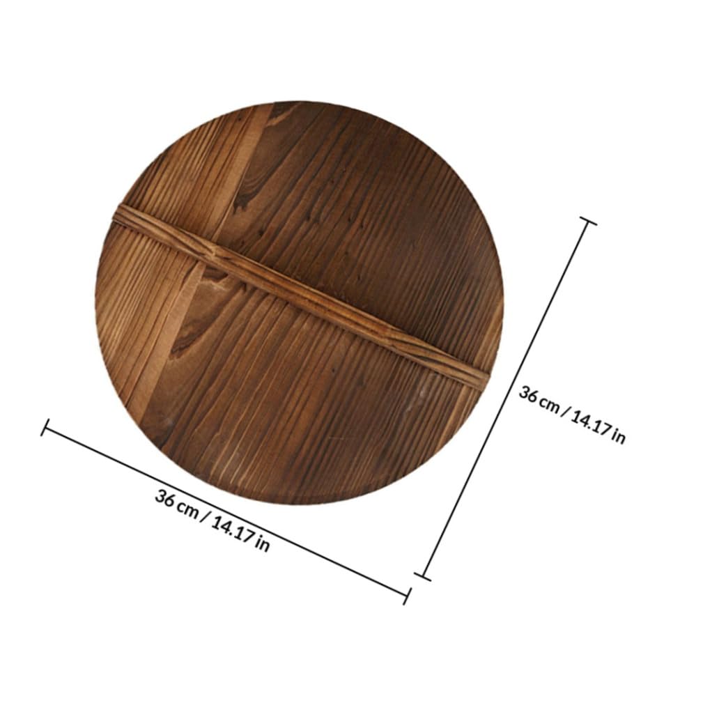 Coperchio in Legno Marrone per Pentole e Padella, Antiscivolo