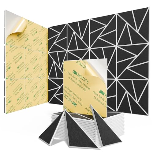 Image of 18 Pack Self-Adhesive Acoustic Panels, Sound Proof Foam Panels for Walls
