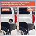 KQQIO Locking Fuel Door Compatible with 2003-2010 Hummer H3 and H3T Gas Cap Tank Cover Heavy Duty Aluminum Chrome Silvery