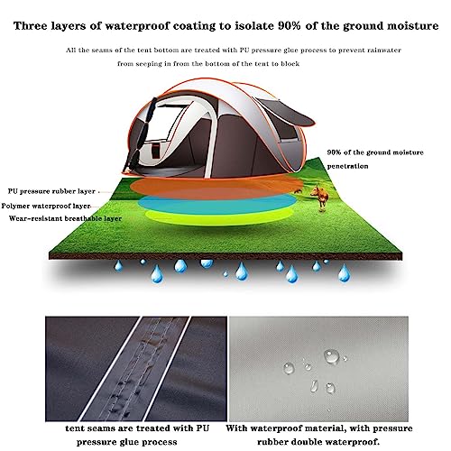 Carpa familiar para camping BNEI para 3 a 4 personas miniatura 4