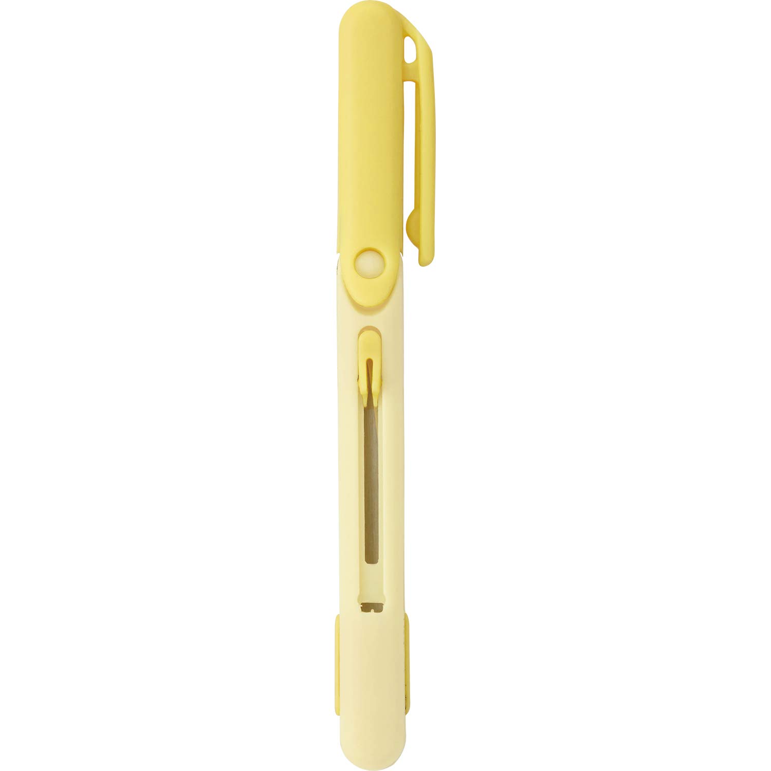 Raymay Fujii SH612Y Scissors, Pen Cut, Compact, Portable Scissors, Mini, Grayish, Ambidextrous, Left Handed Compatible, Citrus