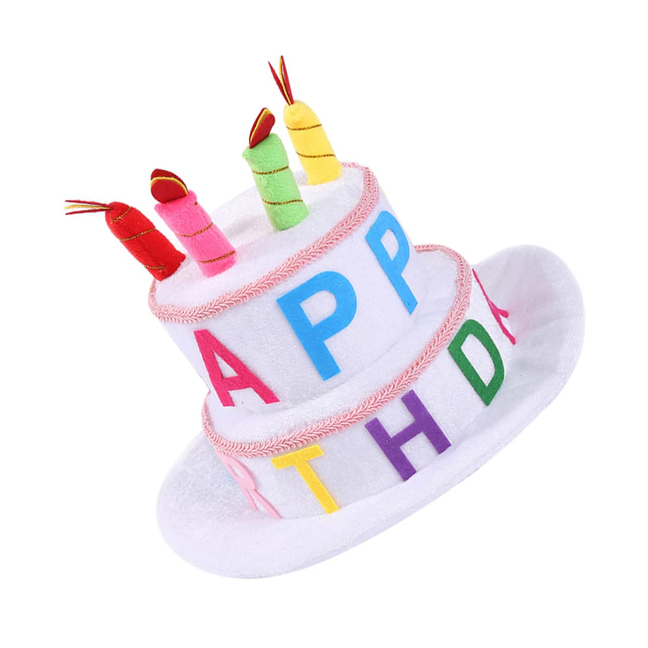 ABOOFAN Lot De 2 Chapeaux Danniversaire Uniques En Forme De Gâteau Danniversaire Pour Enfants Coiffes De Fête