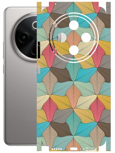Image of AtOdds - Full Body Back Screen Guard Protector Film - Lamination Wrap Skin Sticker Compatible with VIVO T4 (5G) | Scratchproof Matte Finish (Autumn)