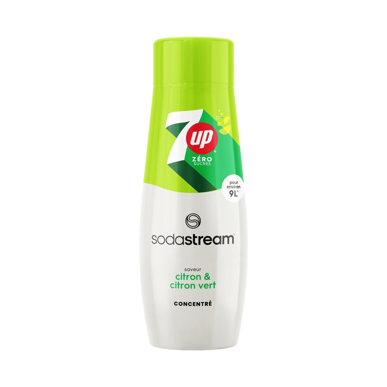 SODASTREAM – Concentré 7Up Zéro Sucre, Saveur Fraîche et Pétillante pour Boissons Maison (440 ml) - Le Lot De 3