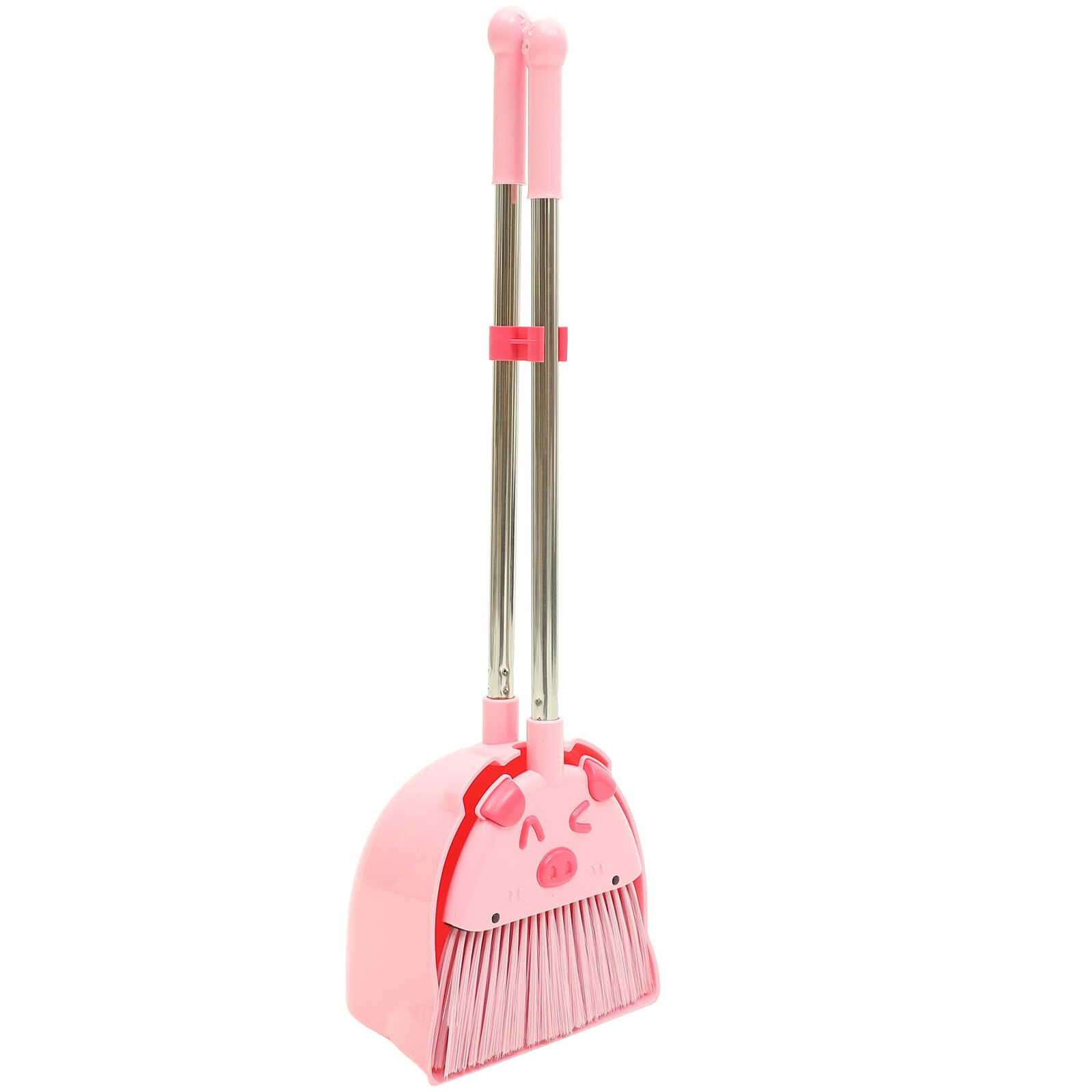 Juego de Escoba y Recogedor para Niños Rosa, Set 1 Pieza | Pp y Pet, Práctico para Uso Diario, Área Amplia de Limpieza, Pequeño y Simpático
