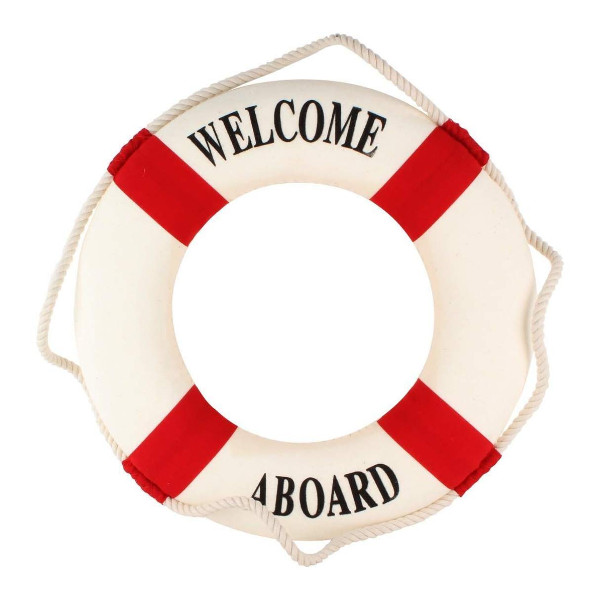 LIFKOME 13.8 salvavidas adornos colgantes de pared estilo mediterráneo, decoración de anillo de vida de boya salvavidas para decoración de pared del hogar, decoración de puerta