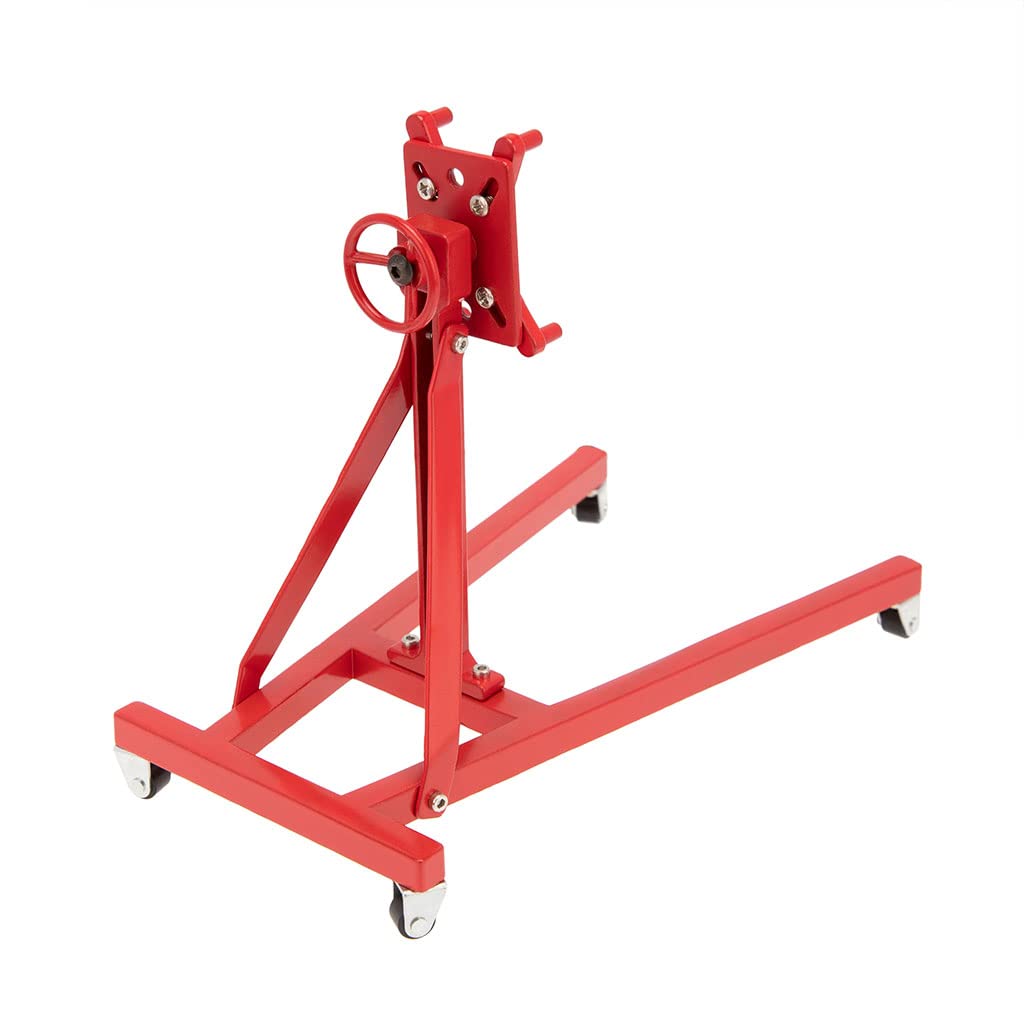 Soporte de Reparación Universal para Motor RC 1 10 Estructura de Bastidor Plegable Giratoria con Rodamiento Metal Y Estable Bandeja, Rojo