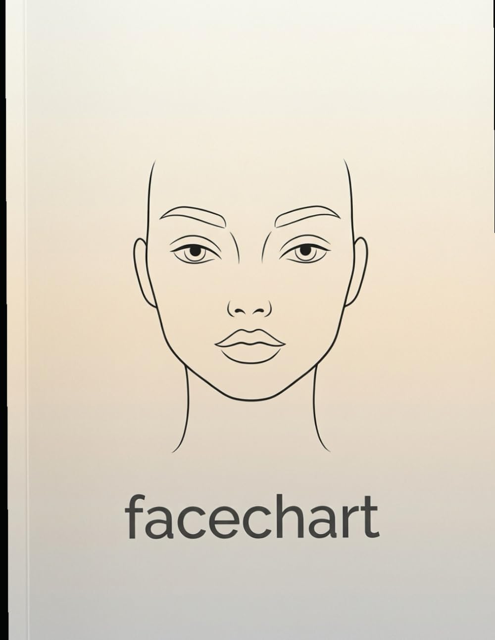 Facechart Workbook: A Creative Workbook for Makeup Artists, Students & Beauty Lovers