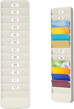 Amazon | seathestars 12枚用 タイムカードラック タイムカード入れ