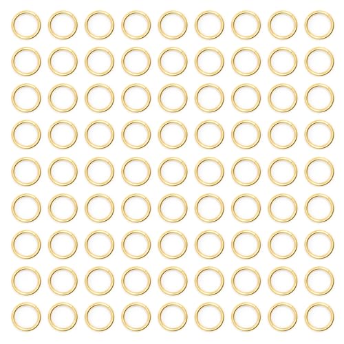 LETORIA 18K 5MM Gold Filled Jump Rings Non Tarnish Open Jump Rings for Jewelry Making and DIY Necklace Bracelet Pendant Earrings Charms and Key Chains (500PCS) by LETORIA - Used condition - US$9.71