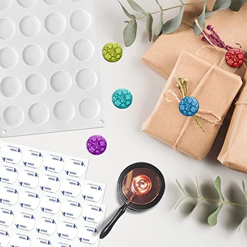 Wax Seal Warmer and Spoon Kit, AIFUDA Wax furnace with Wax Sealing Mat and Double-Sided Tapes Dots for DIY Craft Adhesive Waxing
