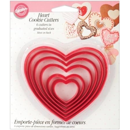 Wilton Bulk Buy Nesting Plastic Cookie Cutters 6 pack Hearts W115 (6-Pack)
