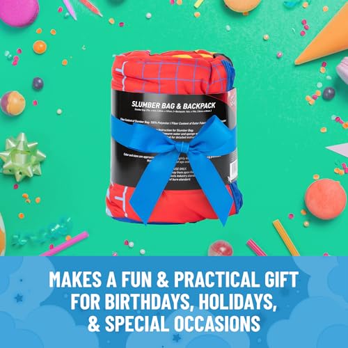 Image of Jay Franco Disney Pixar Cars One of A Kind Slumber Sack - Cozy & Warm Kids Lightweight Slumber Bag /Sleeping Bag - Featuring Lighting McQueen