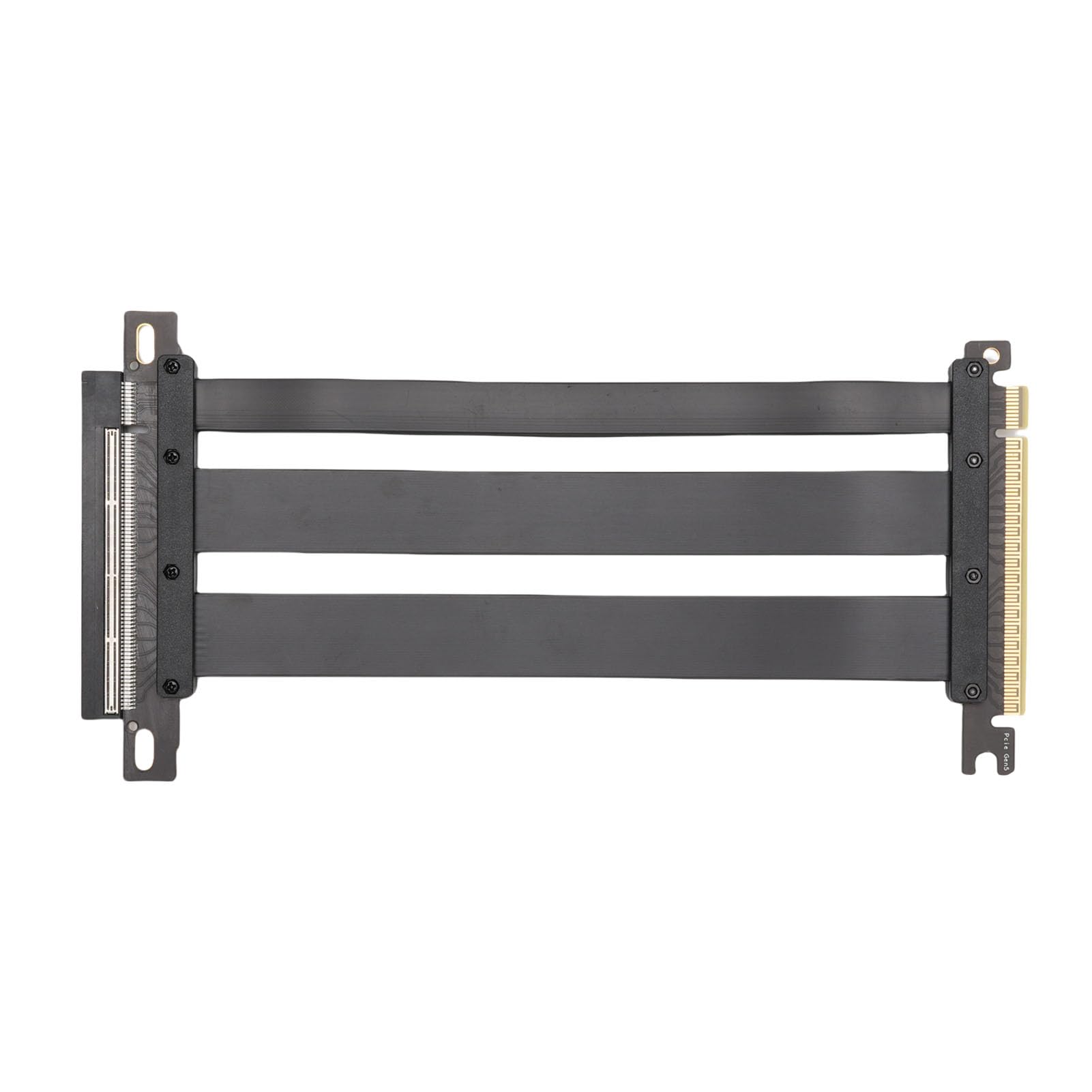Cryfokt Elastyczna Karta Przedłużacza PCIe 5.0 X16 Łatwe Zarządzanie Kablami Karta Graficzna GPU Gen 5 dla ITX, 128 Gb/s, Czarna (40cm)