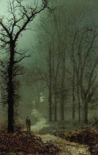 Affiche Toile Amants dans un bois de Grimshaw pour décoration murale salon